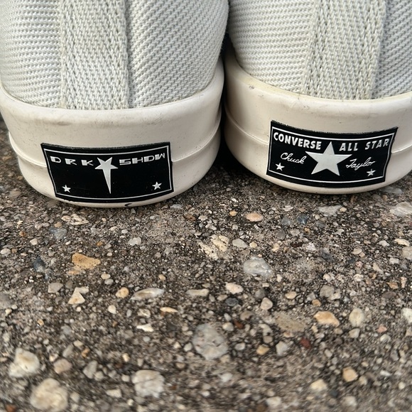NEW The Rick Owens DRKSDHW X CONVERSE TURBODRK chuck 70 shoes size M 13 W 15 - Picture 9 of 9